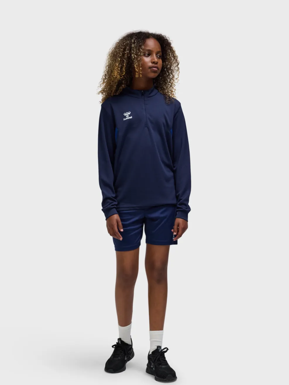 hmlAUTHENTIC HALF ZIP SWEAT KIDS