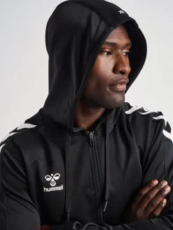 hmlCORE XK POLY ZIP HOOD SWEAT