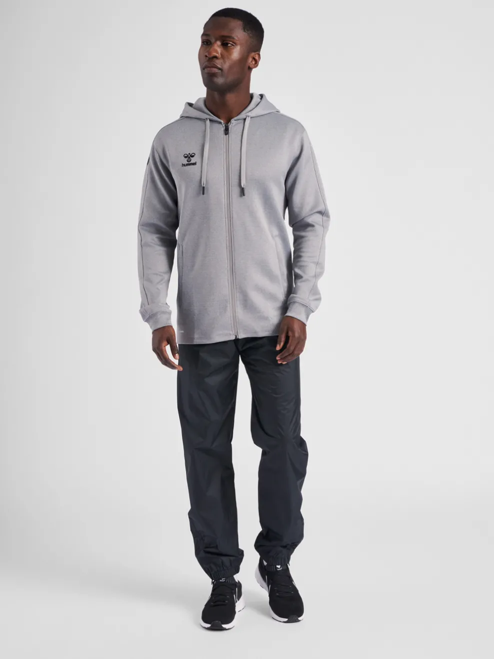 hmlCORE XK POLY ZIP HOOD SWEAT