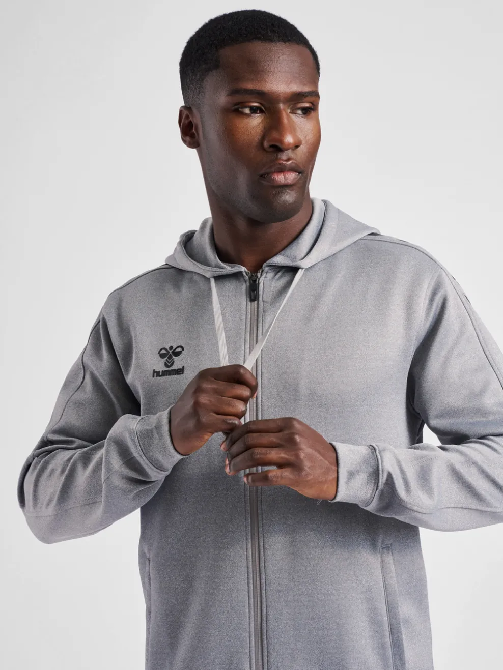 hmlCORE XK POLY ZIP HOOD SWEAT