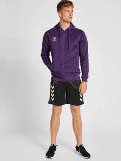 hmlCORE XK POLY ZIP HOOD SWEAT