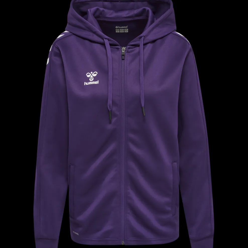 hmlCORE XK POLY ZIP HOOD SWEAT WOMA