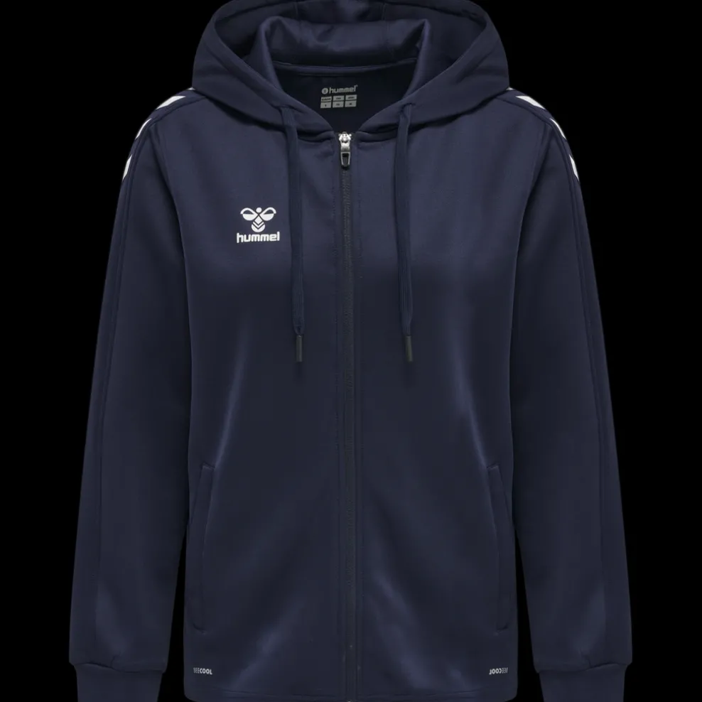 hmlCORE XK POLY ZIP HOOD SWEAT WOMA
