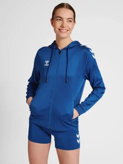 hmlCORE XK POLY ZIP HOOD SWEAT WOMA