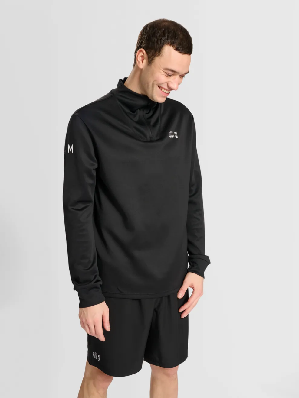 hmlCOURT HALF ZIP L/S
