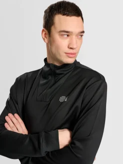 hmlCOURT HALF ZIP L/S
