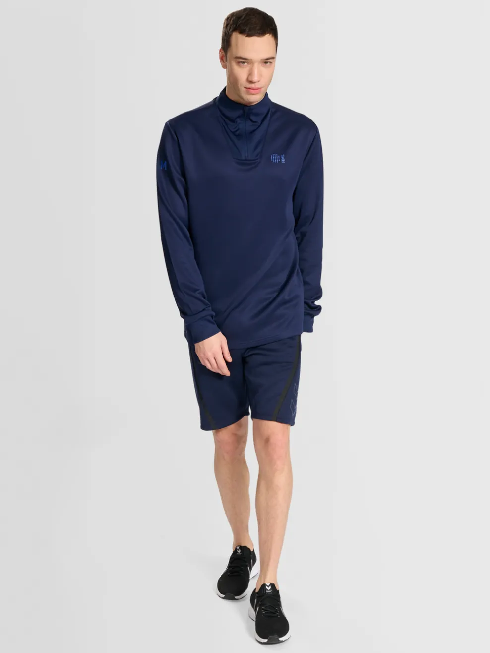 hmlCOURT HALF ZIP L/S