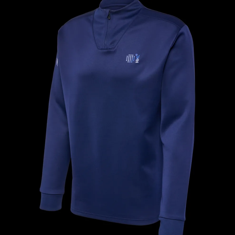 hmlCOURT HALF ZIP L/S