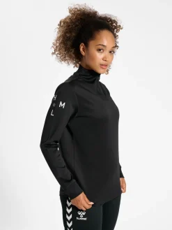 hmlCOURT HALF ZIP L/S WOMAN