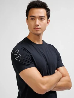 hmlELEMENTAL CHEVRON COTTON TEE