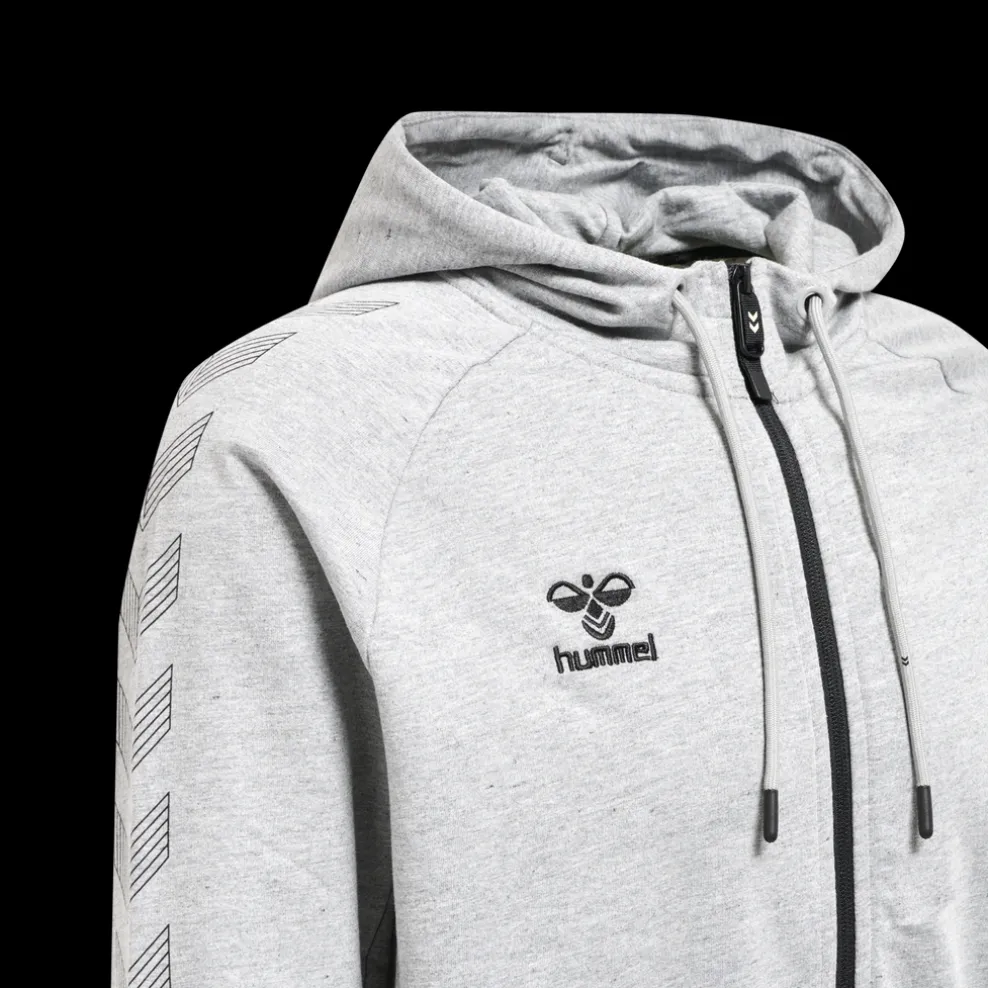 hmlMOVE GRID COTTON ZIP HOODIE