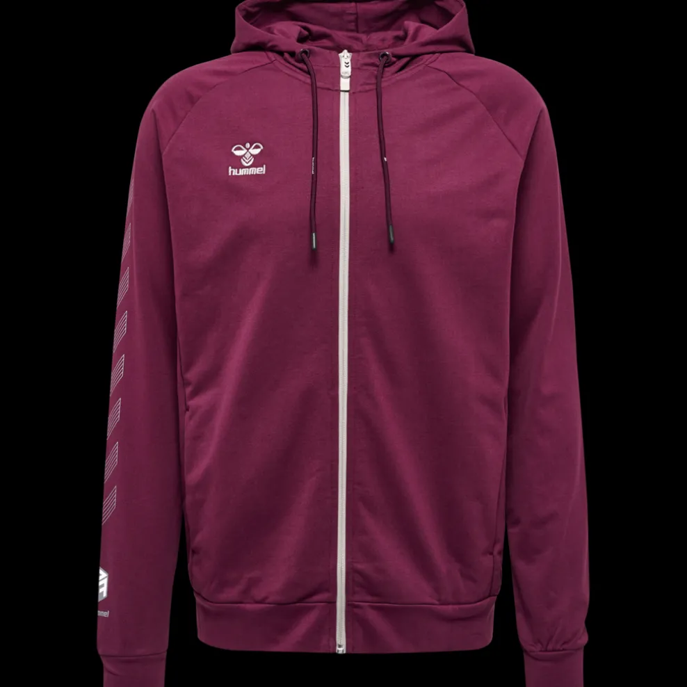 hmlMOVE GRID COTTON ZIP HOODIE