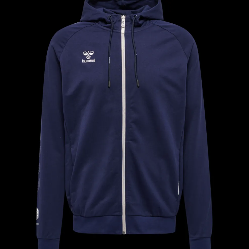 hmlMOVE GRID COTTON ZIP HOODIE