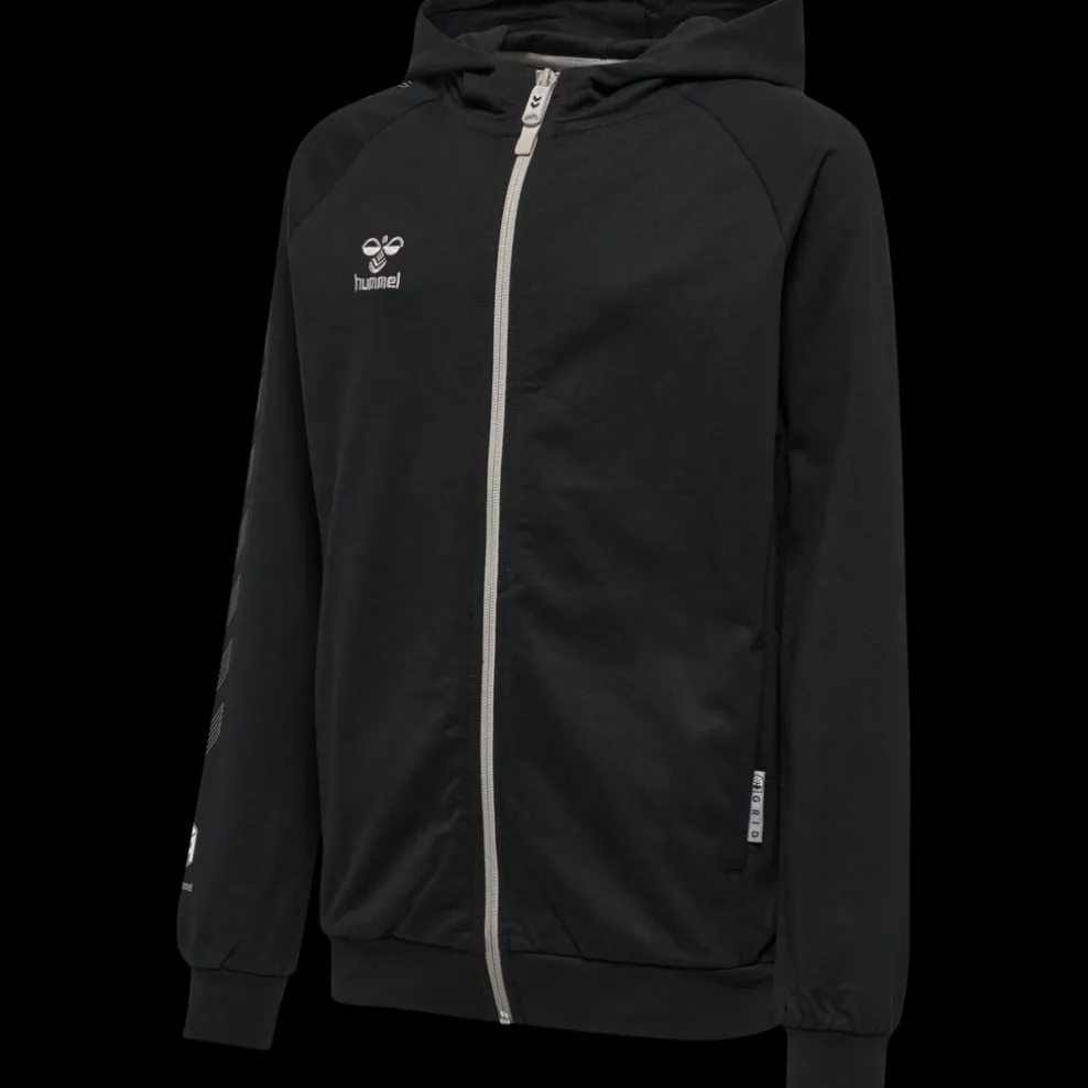 hmlMOVE GRID COTTON ZIP HOODIE KIDS