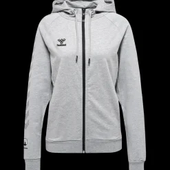 hmlMOVE GRID COTTON ZIP HOODIE WOMA