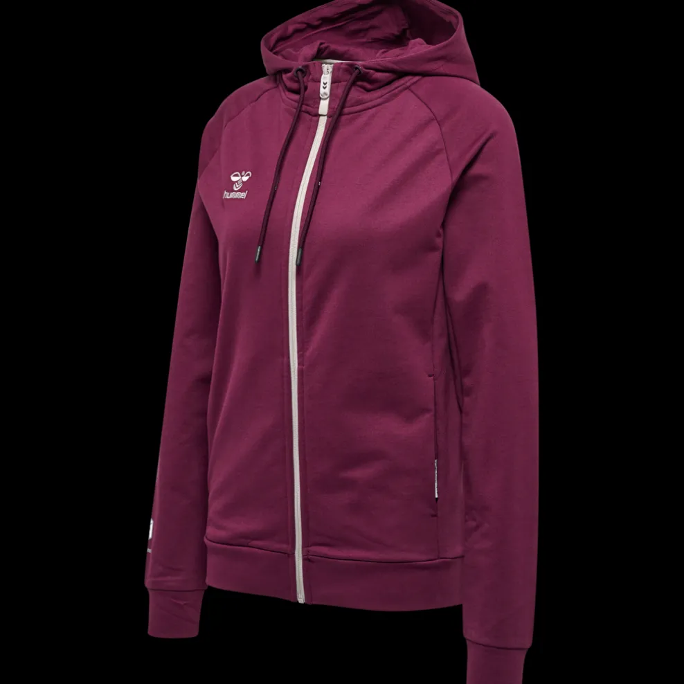 hmlMOVE GRID COTTON ZIP HOODIE WOMA