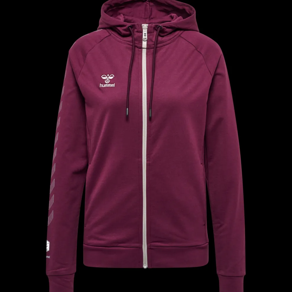 hmlMOVE GRID COTTON ZIP HOODIE WOMA