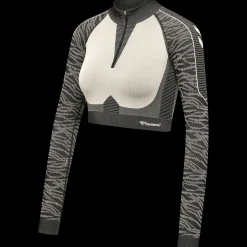 hmlMT MILA SEAMLESS CROP HALF ZIP