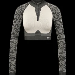 hmlMT MILA SEAMLESS CROP HALF ZIP