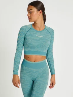 hmlMT SAGA SEAMLESS CROP T-SHIRT LS