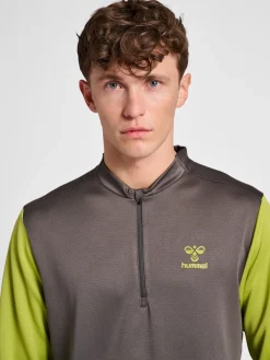 hmlONGRID 1/2 ZIP POLY SWEAT