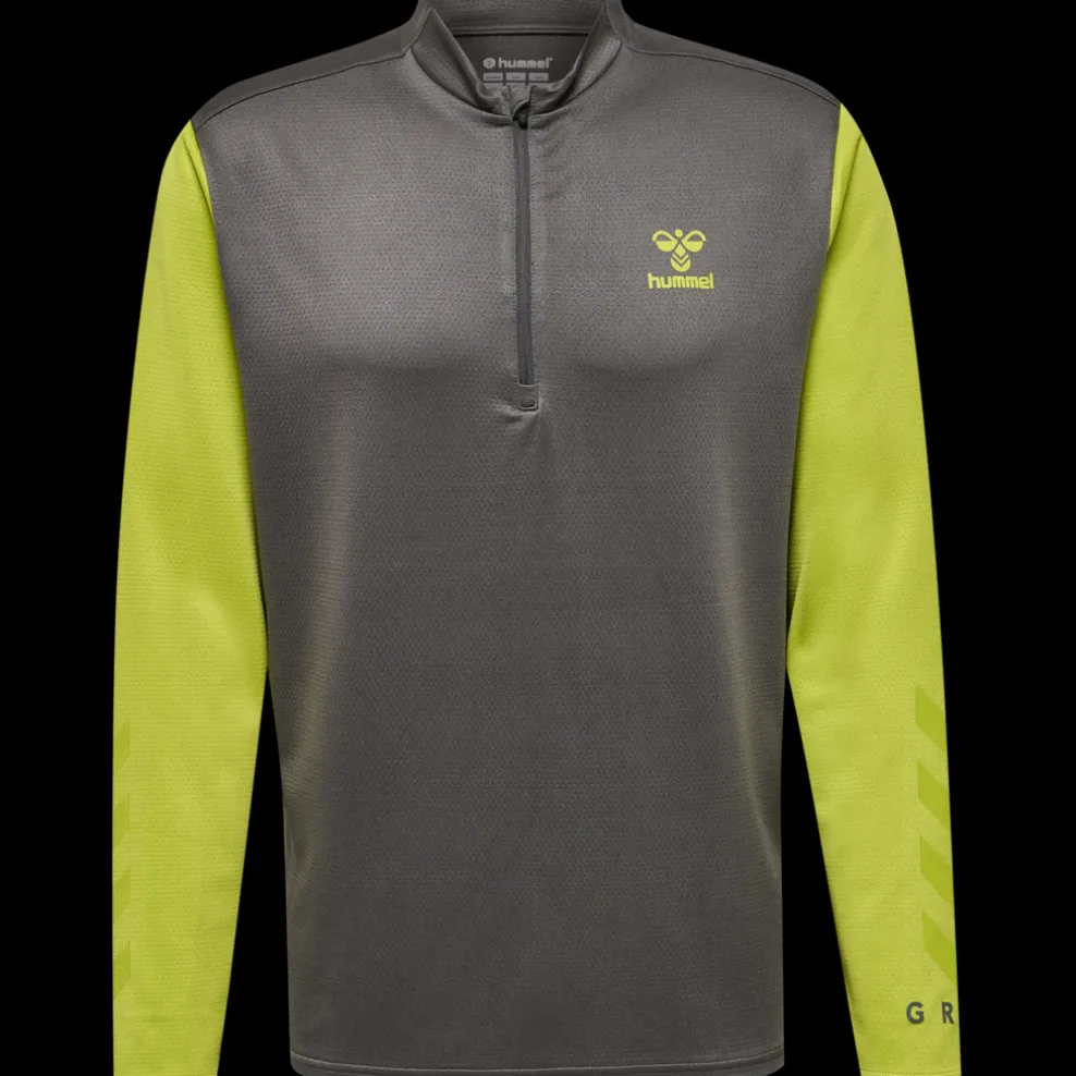 hmlONGRID 1/2 ZIP POLY SWEAT