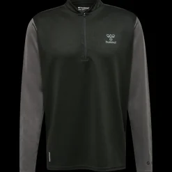 hmlONGRID 1/2 ZIP POLY SWEAT
