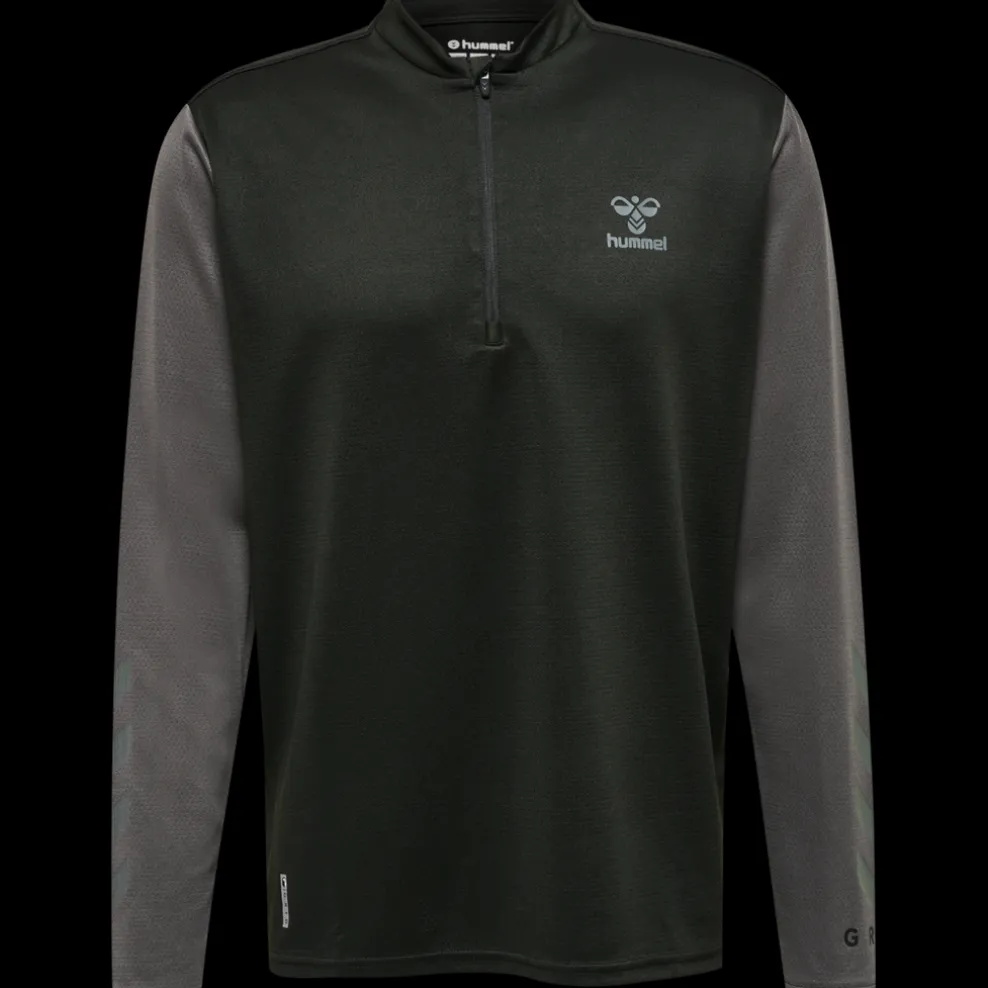 hmlONGRID 1/2 ZIP POLY SWEAT