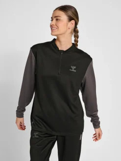 hmlONGRID 1/2 ZIP POLY SWEAT WO