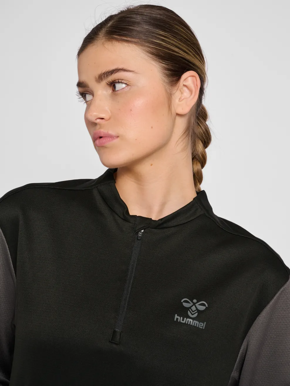 hmlONGRID 1/2 ZIP POLY SWEAT WO