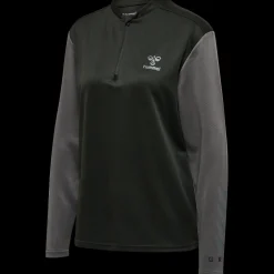 hmlONGRID 1/2 ZIP POLY SWEAT WO