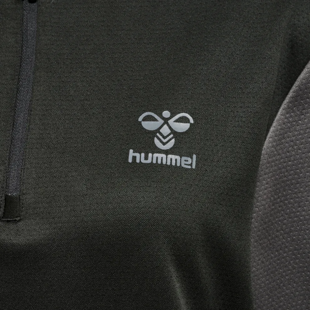 hmlONGRID 1/2 ZIP POLY SWEAT WO