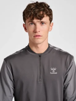 hmlPRO GRID HALF ZIP TRAINING L/S