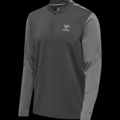 hmlPRO GRID HALF ZIP TRAINING L/S