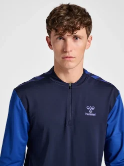 hmlPRO GRID HALF ZIP TRAINING L/S