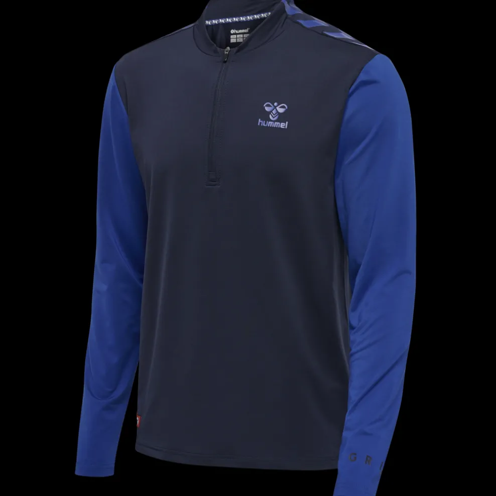 hmlPRO GRID HALF ZIP TRAINING L/S