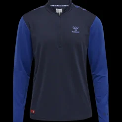 hmlPRO GRID HALF ZIP TRAINING L/S