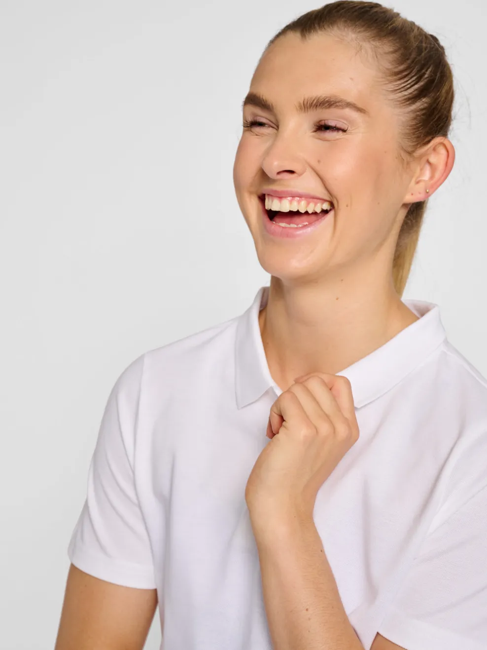 hmlRED CLASSIC POLO WOMAN