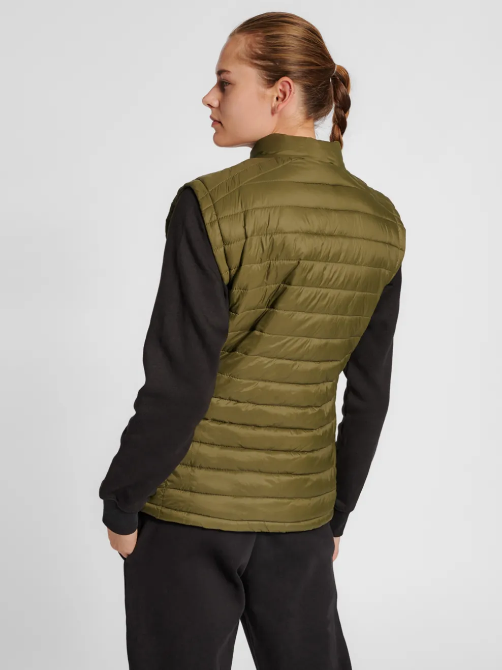 hmlRED QUILTED WAISTCOAT WOMAN