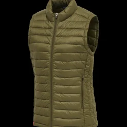 hmlRED QUILTED WAISTCOAT WOMAN