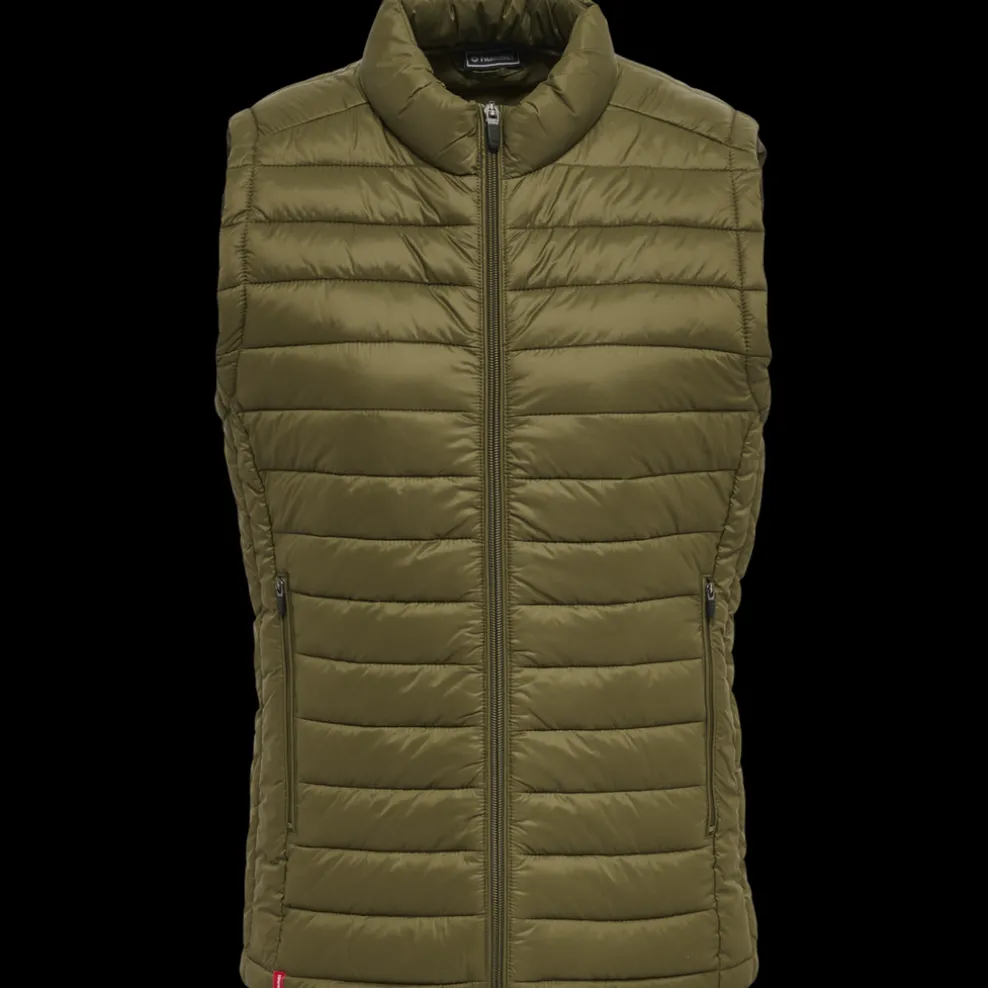 hmlRED QUILTED WAISTCOAT WOMAN