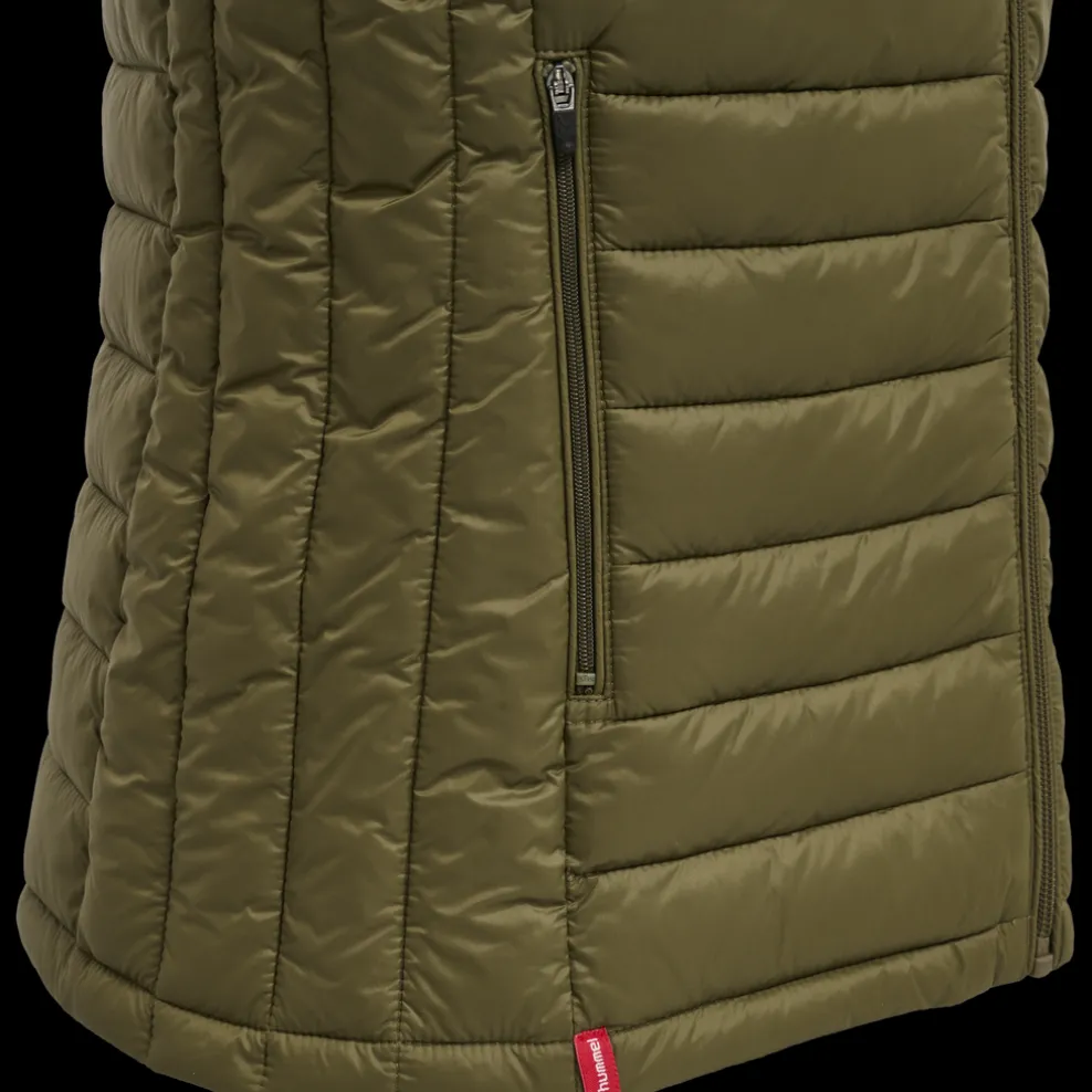 hmlRED QUILTED WAISTCOAT WOMAN
