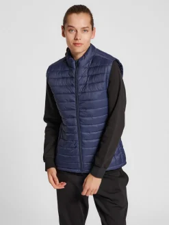 hmlRED QUILTED WAISTCOAT WOMAN