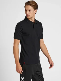 hmlRED STRETCH POLO