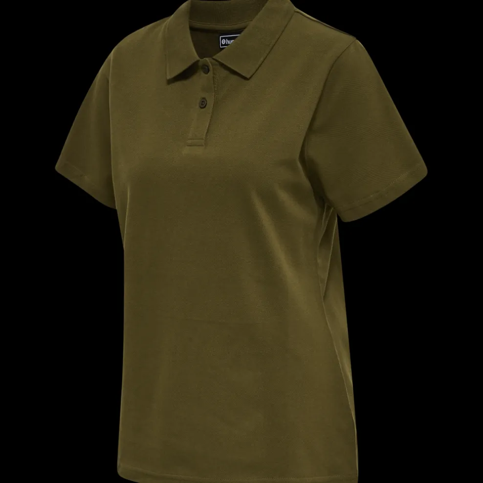 hmlRED STRETCH POLO WOMAN