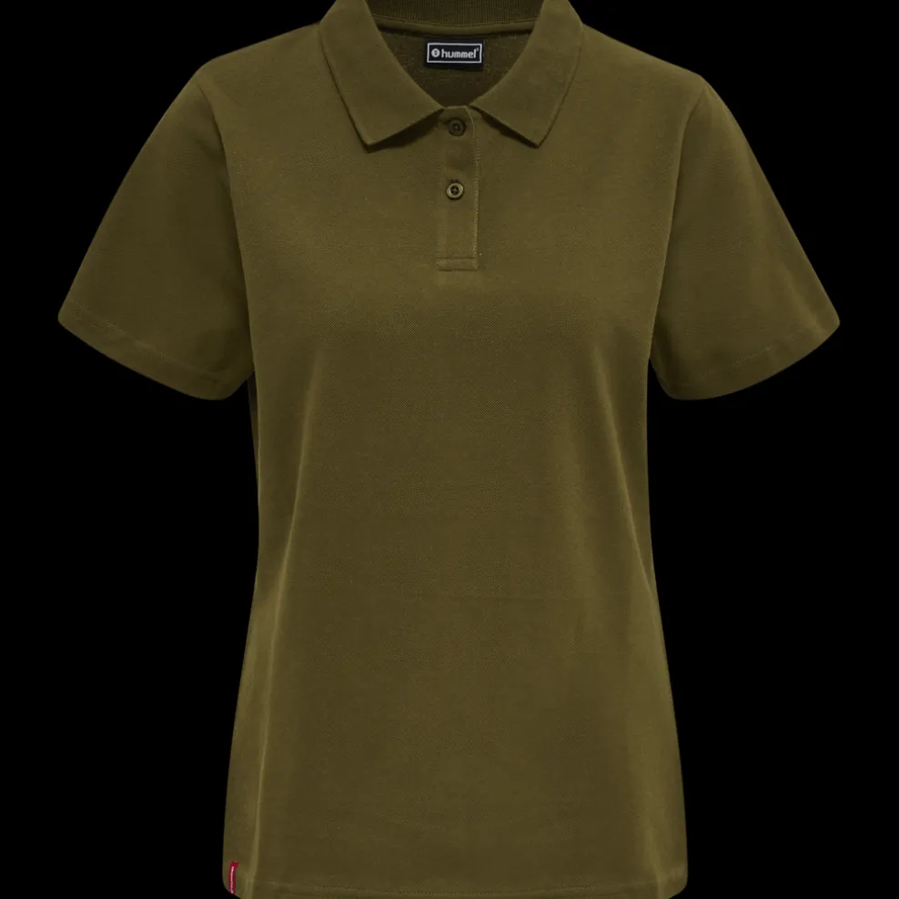 hmlRED STRETCH POLO WOMAN