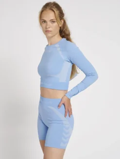 hmlSI SEAMLESS CROPTOP L/S