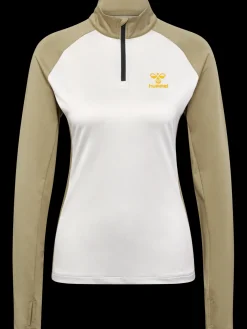 hmlSPRINT MELANGE HALF ZIP WOMAN