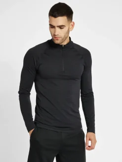 hmlSTROKE SEAMLESS HALF ZIP