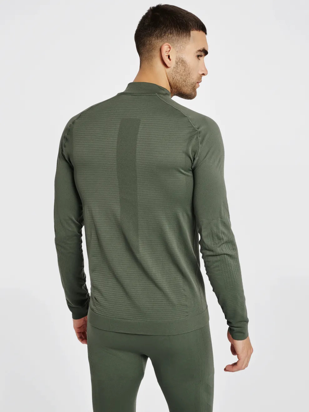 hmlSTROKE SEAMLESS HALF ZIP